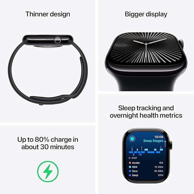 iWatch Series 10 Smartwatch 1-Year Warranty | 30-Days easy return | AirDops pro 2 (Free Gift)