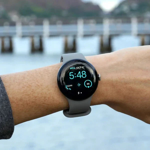 Combo offer- Smartwatch Pixel 2 : GPS + Cellular, Advanced Health Tracking, Oxygen & ECG Features, Water Resistance | 1-Year Warranty | 14-Day Hassle-Free Returns + Free Earbuds Pro2